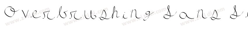 Overbrushing Sans Se字体转换